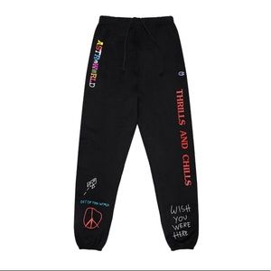 Travis Scott Astroworld sweatpants world peace